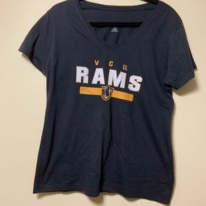 VCU RAMS black and gold v neck top